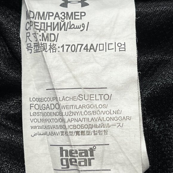 Under Armour UA Baseline Shorts Mens Medium Loose Heatgear Black Basketball - Picture 4 of 6